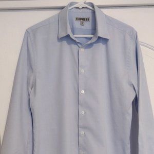 Express Men's Fitted Long Sleeve Shirt
